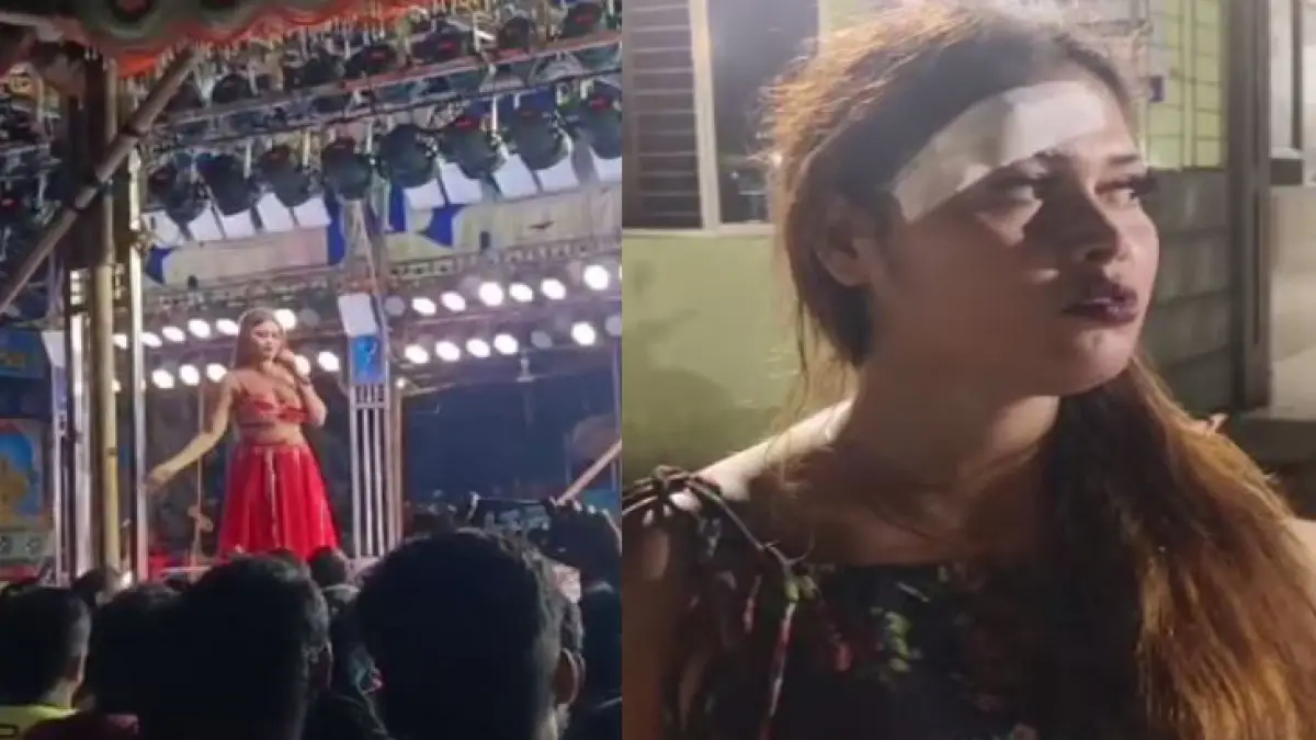 ଯାତ୍ରା ପେଣ୍ଡାଲରେ ନାଚିଲେ ନିଶା ମହାରଣା; ଚେୟାର ଫିଙ୍ଗିଲେ ଦର୍ଶକ